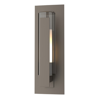 Vertical Bar Fluted Glass Small Outdoor Sconce (65|307281-SKT-77-ZU0660)