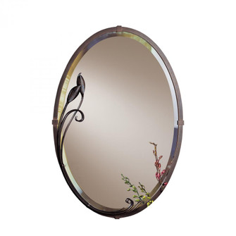 Beveled Oval Mirror with Leaf (65|710014-85)