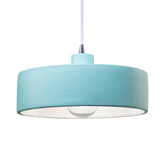 Dish Pendant (254|CER-6460-RFPL-CROM-WTCD)