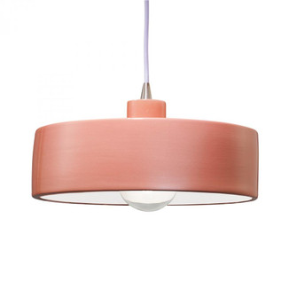 Dish Pendant (254|CER-6460-BSH-NCKL-WTCD)