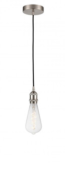 Edison - 1 Light - 4 inch - Brushed Satin Nickel - Cord hung - Mini Pendant (3442|616-1P-SN-BB95LED)