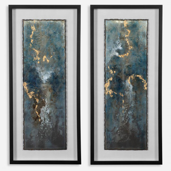 Uttermost Glimmering Agate Abstract Prints Set/2 (85|41434)