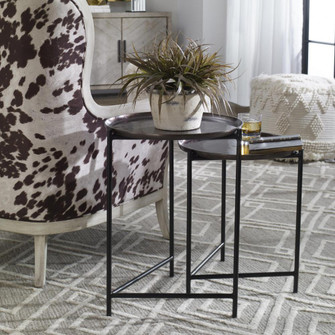 Uttermost Burnett Dark Nickel Nesting Tables, S/2 (85|25151)