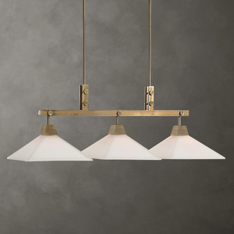 Uttermost Brookdale Industrial 3 Light Linear Chandelier (85|21346)