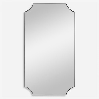 Uttermost Lennox Black Scalloped Corner Mirror (85|09709)