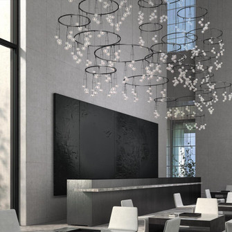 Vertical Ring Matrix with Glass Cluster Luminaires (107|SLS1168)