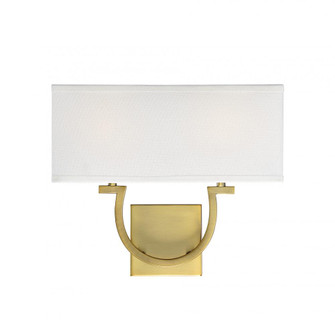 Rhodes 2-Light Wall Sconce in Warm Brass (128|9-998-2-322)