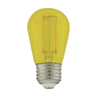 1 Watt; S14 LED Filament; Yellow Transparent Glass Bulb; E26 Base; 120 Volt; Non-Dimmable; Pack of 4 (27|S8025)