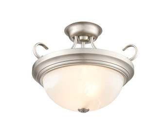 2-Light Semi-Flush Ceiling Mount Satin Nickel (670|4773-SN)
