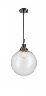Beacon - 1 Light - 12 inch - Matte Black - Mini Pendant (3442|447-1S-BK-G204-12)