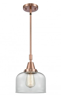 Bell - 1 Light - 8 inch - Antique Copper - Mini Pendant (3442|447-1S-AC-G72-LED)