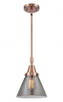 Cone - 1 Light - 8 inch - Antique Copper - Mini Pendant (3442|447-1S-AC-G43-LED)