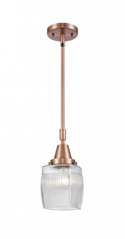 Colton - 1 Light - 6 inch - Antique Copper - Mini Pendant (3442|447-1S-AC-G302-LED)