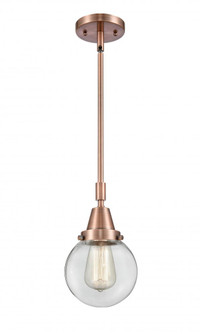 Beacon - 1 Light - 6 inch - Antique Copper - Mini Pendant (3442|447-1S-AC-G202-6-LED)