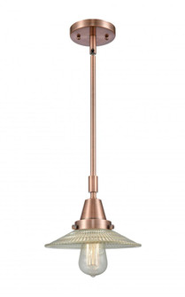 Halophane - 1 Light - 9 inch - Antique Copper - Mini Pendant (3442|447-1S-AC-G2)