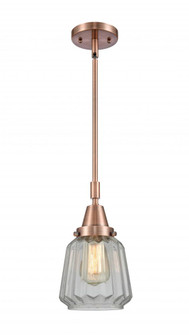 Chatham - 1 Light - 7 inch - Antique Copper - Mini Pendant (3442|447-1S-AC-G142)