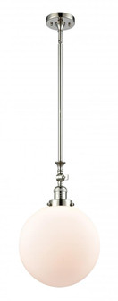 Beacon - 1 Light - 12 inch - Polished Nickel - Stem Hung - Adjustable Mini Pendant (3442|206-PN-G201-12-LED)