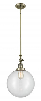 Beacon - 1 Light - 12 inch - Antique Brass - Stem Hung - Adjustable Mini Pendant (3442|206-AB-G202-12)