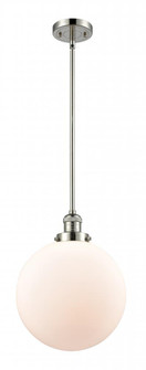 Beacon - 1 Light - 12 inch - Polished Nickel - Stem Hung - Mini Pendant (3442|201S-PN-G201-12-LED)