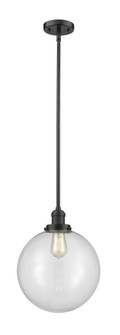 Beacon - 1 Light - 12 inch - Oil Rubbed Bronze - Stem Hung - Mini Pendant (3442|201S-OB-G202-12)