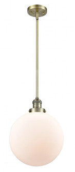 Beacon - 1 Light - 12 inch - Antique Brass - Stem Hung - Mini Pendant (3442|201S-AB-G201-12)