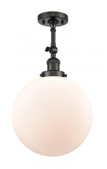 Beacon - 1 Light - 12 inch - Oil Rubbed Bronze - Adjustable Semi-Flush Mount (3442|201F-OB-G201-12-LED)