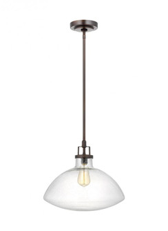 Belton transitional 1-light indoor dimmable ceiling hanging single pendant light in bronze finish wi (38|6614501-710)