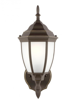 Bakersville traditional 1-light outdoor exterior round wall lantern sconce in antique bronze finish (38|89940-71)