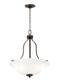 Emmons traditional 3-light LED indoor dimmable ceiling pendant hanging chandelier pendant light in b (38|6639003EN3-710)