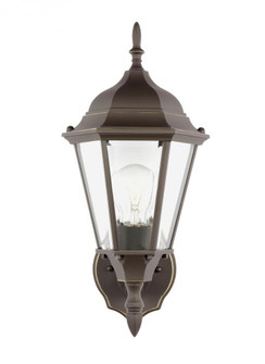 Bakersville traditional 1-light outdoor exterior wall lantern sconce in antique bronze finish with c (38|88941-71)