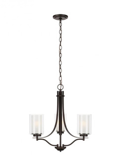 Elmwood Park traditional 3-light indoor dimmable ceiling chandelier pendant light in bronze finish w (38|3137303-710)