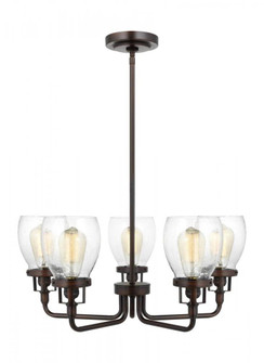 Belton transitional 5-light indoor dimmable ceiling up chandelier pendant light in bronze finish wit (38|3214505-710)
