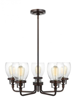 Belton transitional 5-light indoor dimmable ceiling up chandelier pendant light in bronze finish wit (38|3214505-710)