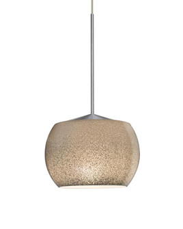 Besa, Keno Cord Pendant, Smoke Sand, Satin Nickel Finish, 1x3W LED (127|1XC-KENOSM-LED-SN)