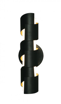 Louie 12'' LED Sconce - 15.5W 120V - Black (1|LOUS0512L30D1BK)
