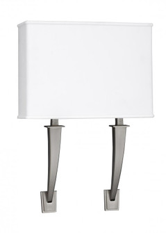 Sheridan LED Sconce - Satin Nickel Finish - Linen Acrylic Shade (1|SHS121814LAJUDSNLA)