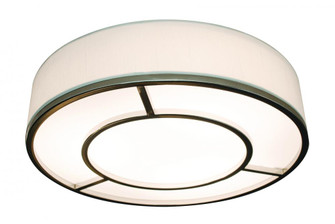 Reeves - LED 20'' Flush Mount - Satin Nickel Finish - White Linen Shade (1|RVEF2032LAJUDSNLW)