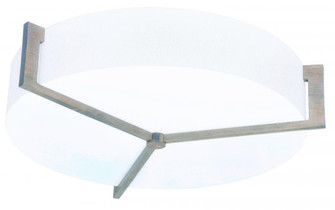 Apex 17'' LED Ceiling - Weathered Grey - Linen White Shade (1|APF1524LAJUDWG-LW)