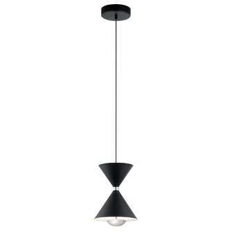 Kordan 11'' 1 Light LED Mini Pendant Matte Black (10687|84112)