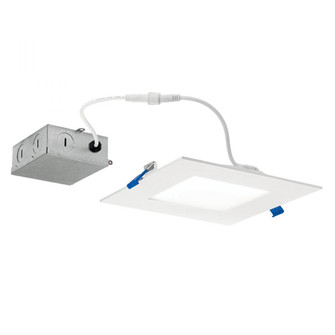 Direct-to-Ceiling 6 inch Square Slim 27K LED Downlight in White (10687|DLSL06S2790WHT)