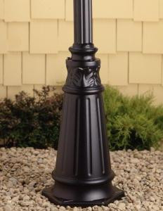 12.75'' x 72'' Cast Aluminum Post Black (10687|9510BK)