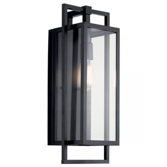 Goson 20'' 1 Light Wall Light with Clear Glass Black (10687|59087BK)