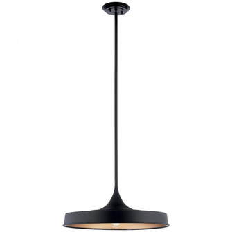 Elias 9.75'' 1 Light Convertible Pendant Black (10687|52096BK)