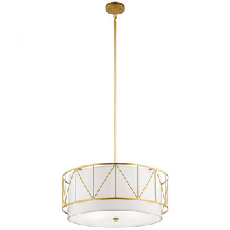 Birkleigh 11.5'' 4 Light Pendant Classic with Satin Etched Glass in Gold (10687|52072CLG)