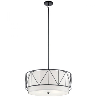 Birkleigh 11.5'' 4 Light Pendant with Satin Etched Glass in Black (10687|52072BK)