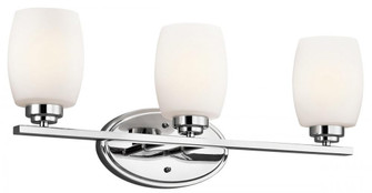 Eileen 24'' 3 Light Vanity Light with Satin Etched Cased Opal Glass in Chrome (10687|5098CH)