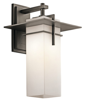 Caterham 17.5'' 1 Light Outdoor Wall Light with Satin Etched Cased Opal Glass in Olde Bronze® (10687|49644OZ)