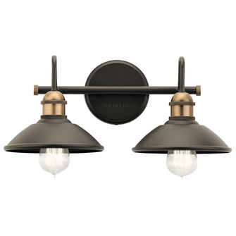 Clyde 7.25 inch 2 Light Vanity Light in Olde Bronze (10687|45944OZ)