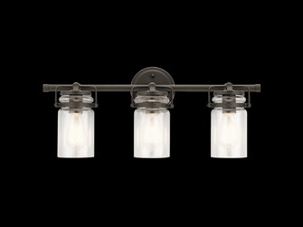 Brinley 24'' 3 Light Vanity Light with Clear Glass in Olde Bronze (10687|45689OZ)