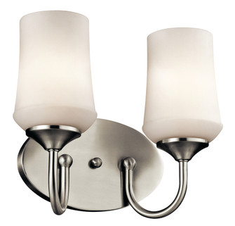 Aubrey 2 Light Vanity Light Brushed Nickel (10687|45569NI)
